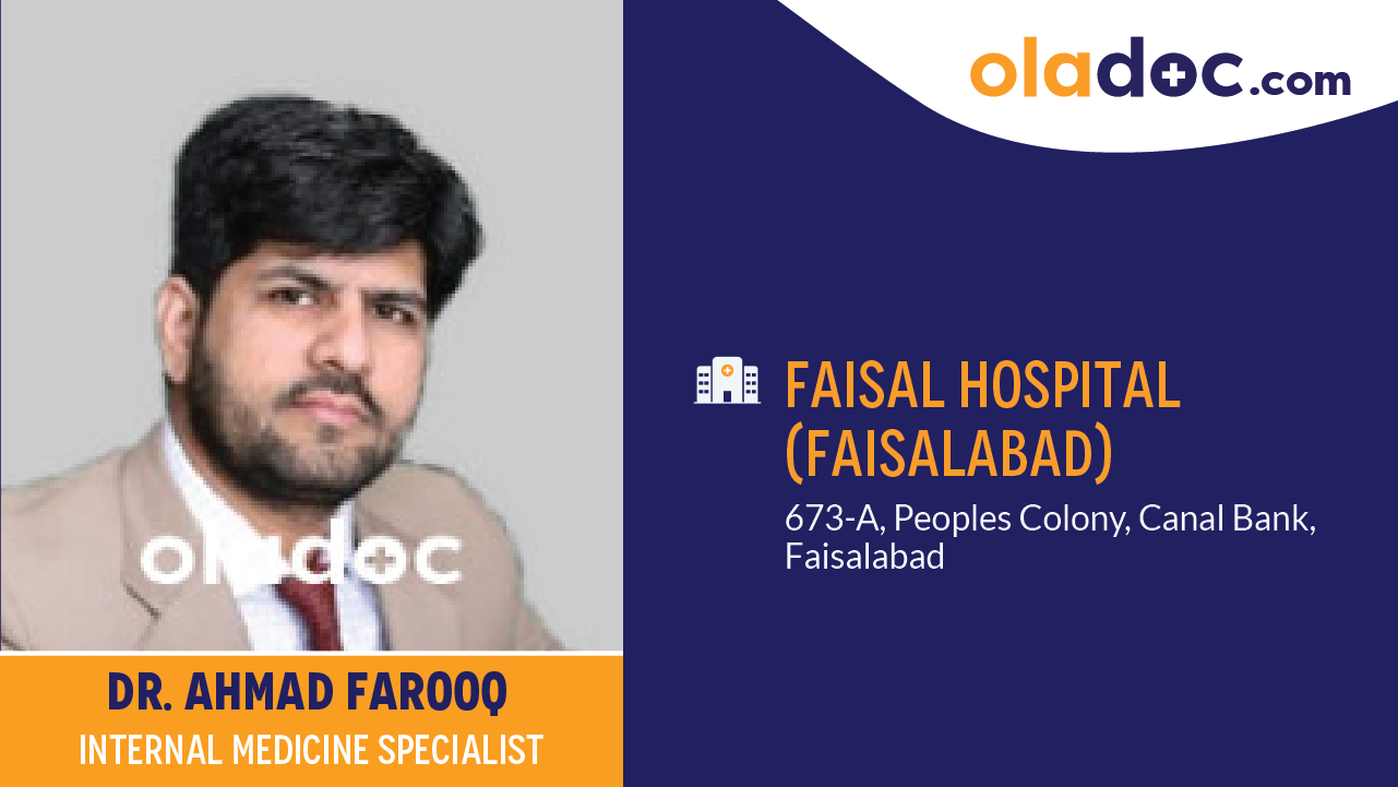 Practice locations of Dr.Ahmad Farooq